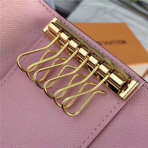 High Quality Luxury Louis Vuitton Monogram 6 Key Holder Rose Ballerine product detail