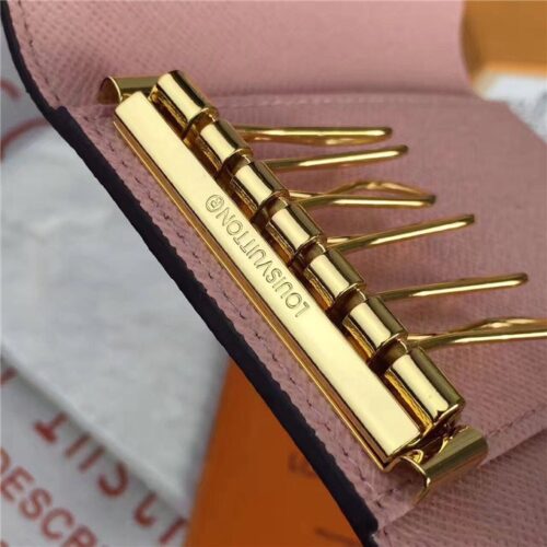 High Quality Luxury Louis Vuitton Monogram 6 Key Holder Rose Ballerine product detail