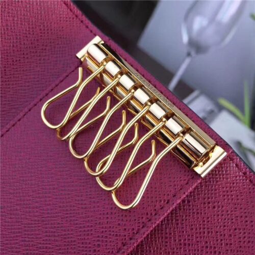 High Quality Luxury Louis Vuitton Monogram 6 Key Holder Fuchsia product detail