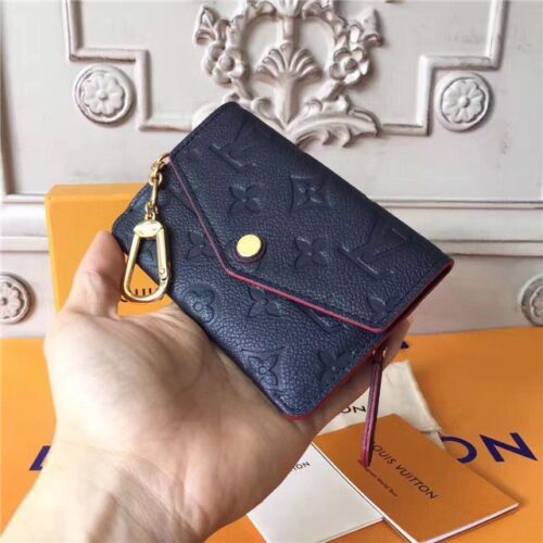 High Quality Luxury Louis Vuitton Key Pouch Marine Rouge alternate view
