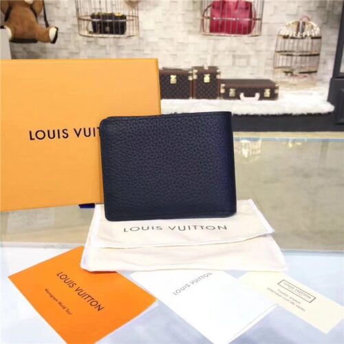 High Quality Luxury Louis Vuitton Multiple Wallet Taurillon Leather Noir product detail