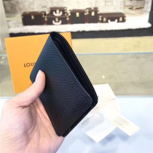 High Quality Luxury Louis Vuitton Multiple Wallet Taurillon Leather Noir product detail