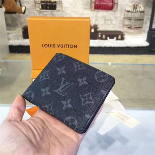 High Quality Luxury Louis Vuitton Multiple Wallet Monogram Eclipse
