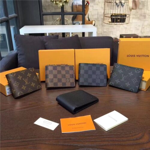 High Quality Luxury Louis Vuitton Multiple Wallet Monogram Eclipse product detail