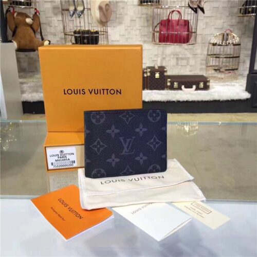 High Quality Luxury Louis Vuitton Multiple Wallet Monogram Eclipse alternate view