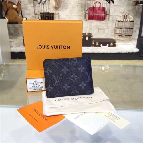 High Quality Luxury Louis Vuitton Multiple Wallet Monogram Eclipse product detail