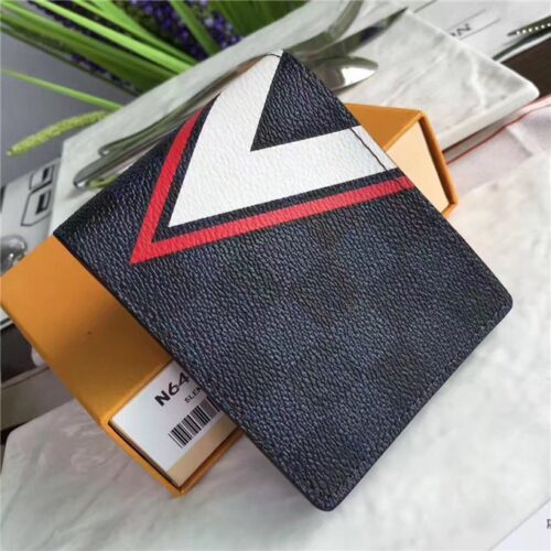 High Quality Luxury Louis Vuitton Slender Wallet Damier Cobalt LV Cup Rouge alternate view