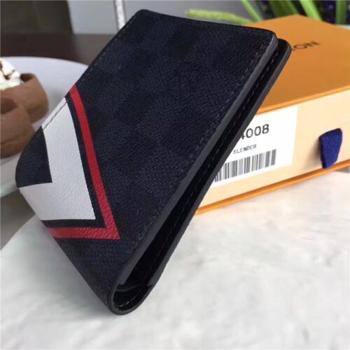 High Quality Luxury Louis Vuitton Slender Wallet Damier Cobalt LV Cup Rouge product detail