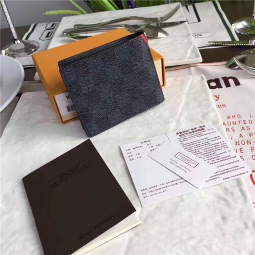 High Quality Luxury Louis Vuitton Slender Wallet Damier Cobalt LV Cup Rouge product detail
