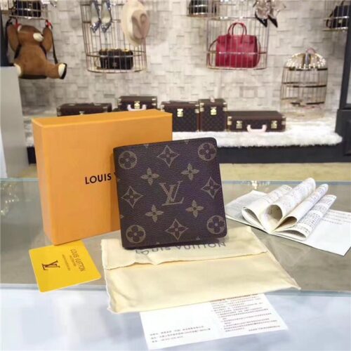 High Quality Luxury Louis Vuitton Marco Wallet Monogram Canvas