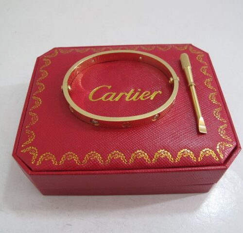 High Quality Luxury Cartier Gorgeous Love Bracelet Yellow Gold (Women Size)