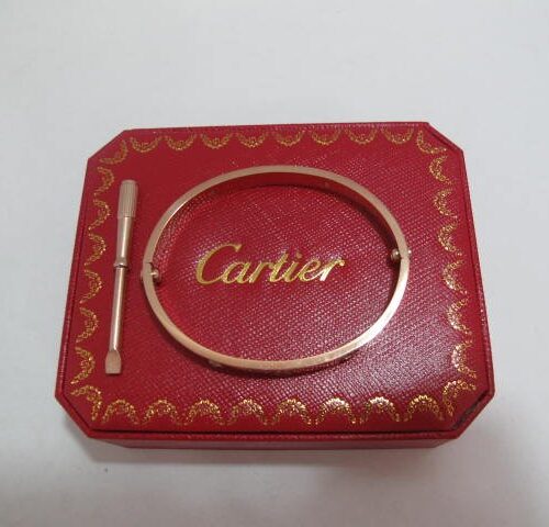 High Quality Luxury Cartier Gorgeous Love Bracelet Rose Gold (Men Size)