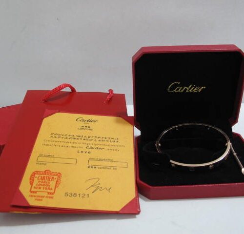High Quality Luxury Cartier Gorgeous Love Bracelet Rose Gold (Men Size) alternate view