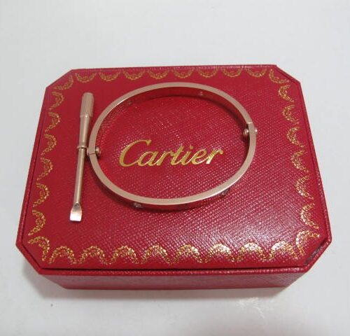 High Quality Luxury Cartier Gorgeous Love Bracelet Rose Gold (Women Size)