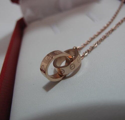 High Quality Luxury Cartier Rose Gold Plated Chain Link Baby Love Bracelet product detail