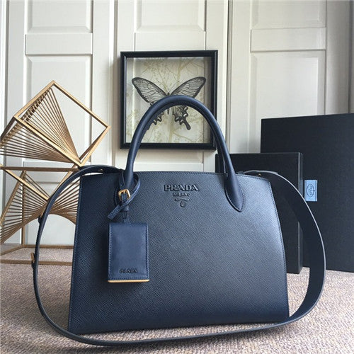 High Quality Luxury Prada Monochrome Saffiano Bag