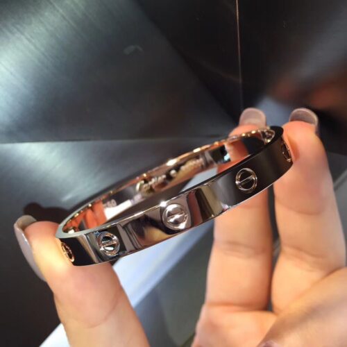 High Quality Luxury Cartier Love Bracelet Silver (Women Size, No Diamonds) product detail