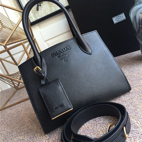 High Quality Luxury Prada Monochrome Saffiano Leather Bag alternate view