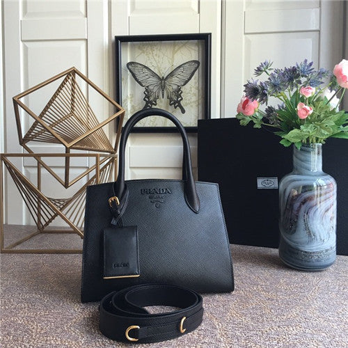 High Quality Luxury Prada Monochrome Saffiano Leather Bag