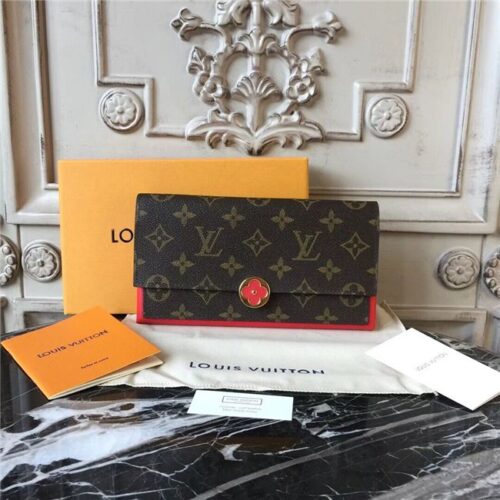 High Quality Luxury Louis Vuitton Flore Wallet (Varied Colors)