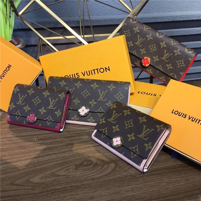 High Quality Luxury Louis Vuitton Flore Wallet (Varied Colors) product detail
