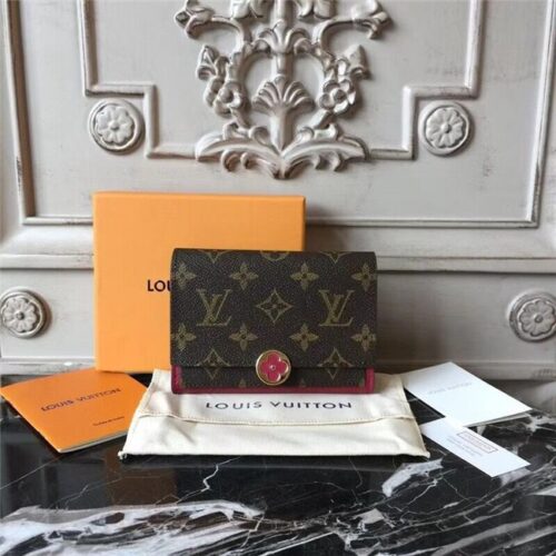 High Quality Luxury Louis Vuitton Flore Compact Wallet (Varied Colors)