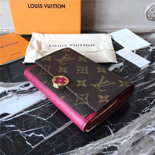 High Quality Luxury Louis Vuitton Flore Compact Wallet (Varied Colors) alternate view