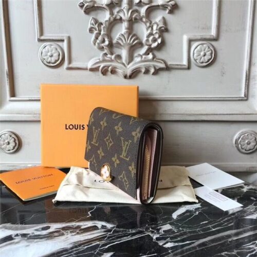 High Quality Luxury Louis Vuitton Flore Compact Wallet (Varied Colors) product detail