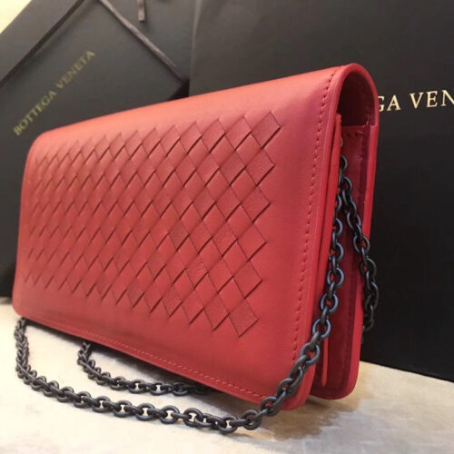 High Quality Luxury Bottega Veneta Womens Handbag Red alternate view