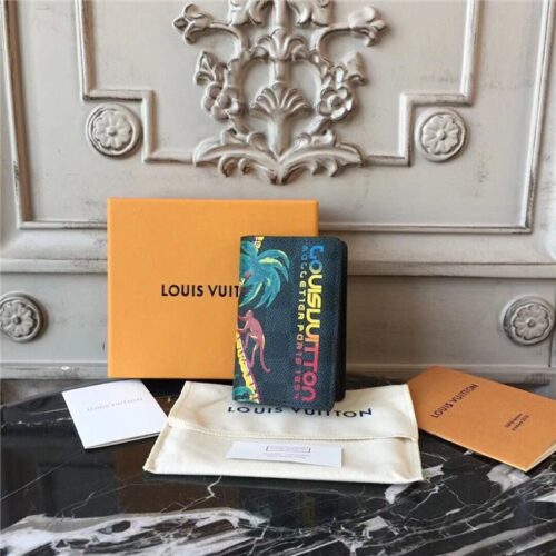 High Quality Luxury Louis Vuitton Pocket Organizer Damier Cobalt Canvas