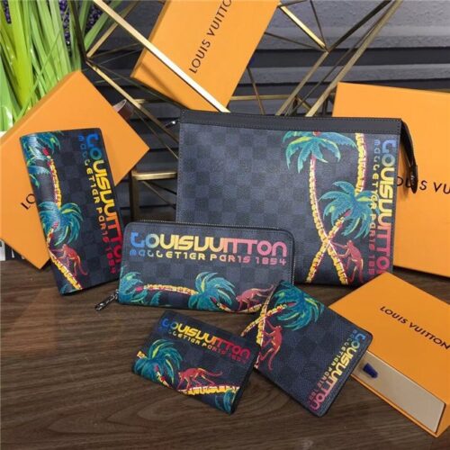 High Quality Luxury Louis Vuitton Multiple Wallet Damier Cobalt Canvas product detail