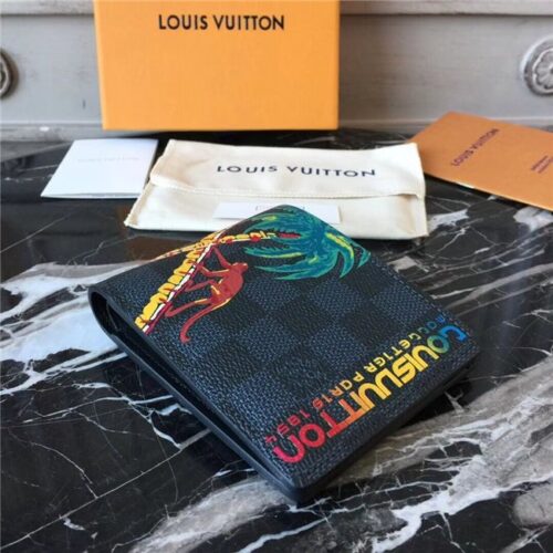 High Quality Luxury Louis Vuitton Multiple Wallet Damier Cobalt Canvas product detail