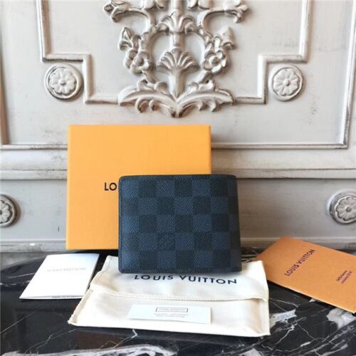 High Quality Luxury Louis Vuitton Multiple Wallet Damier Cobalt Canvas product detail