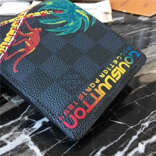 High Quality Luxury Louis Vuitton Multiple Wallet Damier Cobalt Canvas product detail