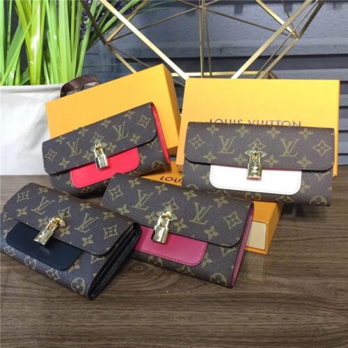 High Quality Luxury Louis Vuitton Flower Wallet (Varied Colored) product detail