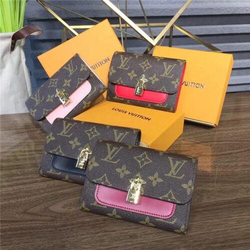 High Quality Luxury Louis Vuitton Flower Compact Wallet (Varied Colors) product detail