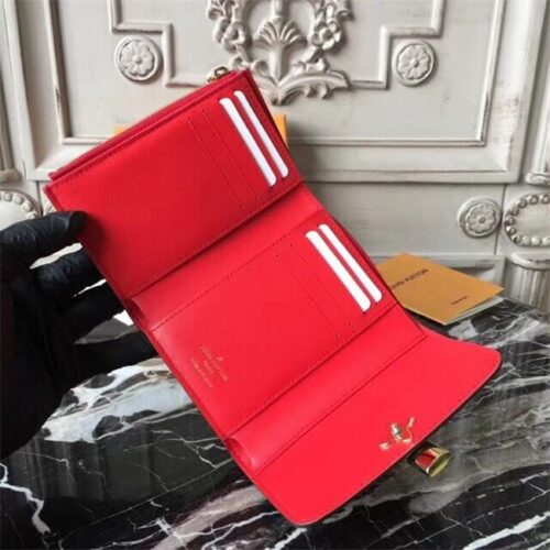 High Quality Luxury Louis Vuitton Flower Compact Wallet Coquelicot product detail