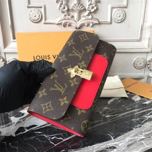 High Quality Luxury Louis Vuitton Flower Wallet Coquelicot alternate view