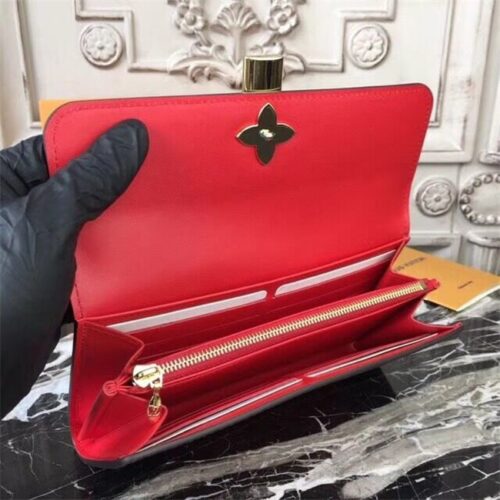 High Quality Luxury Louis Vuitton Flower Wallet Coquelicot product detail
