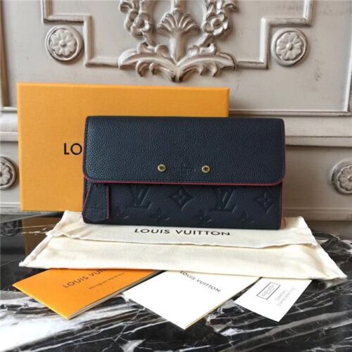 High Quality Luxury Louis Vuitton Pont-Neuf Wallet Marine Rouge