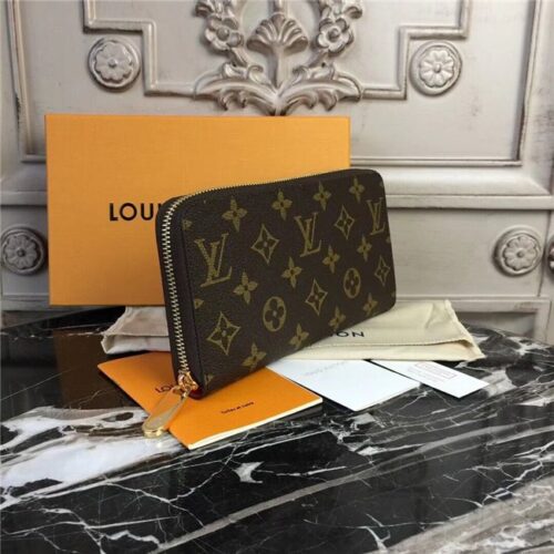 High Quality Luxury Louis Vuitton Zippy Wallet Monogram Canvas Coquelicot product detail