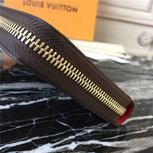 High Quality Luxury Louis Vuitton Zippy Wallet Monogram Canvas Coquelicot product detail