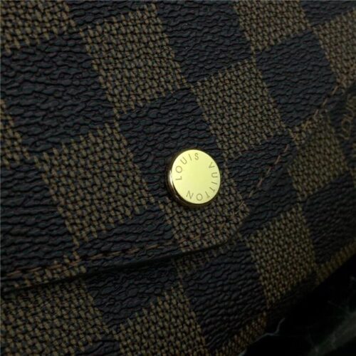 High Quality Luxury Louis Vuitton Sarah Wallet Damier Ebene Brown product detail