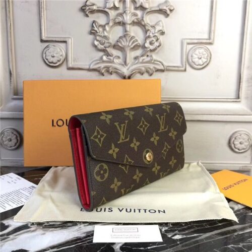 High Quality Luxury Louis Vuitton Sarah Wallet Coquelicot product detail