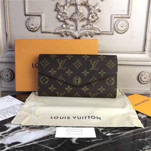 High Quality Luxury Louis Vuitton Sarah Wallet Fuchsia