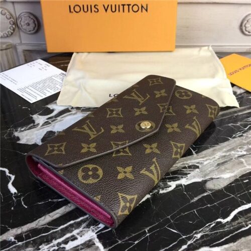 High Quality Luxury Louis Vuitton Sarah Wallet Fuchsia product detail