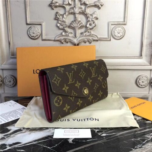 High Quality Luxury Louis Vuitton Sarah Wallet Fuchsia product detail