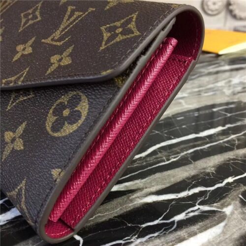 High Quality Luxury Louis Vuitton Sarah Wallet Fuchsia product detail