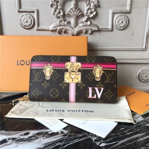 High Quality Luxury Louis Vuitton Zippy Wallet Monogram Canvas – Style 48269
