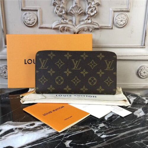 High Quality Luxury Louis Vuitton Zippy Wallet Monogram Canvas Rose Ballerine